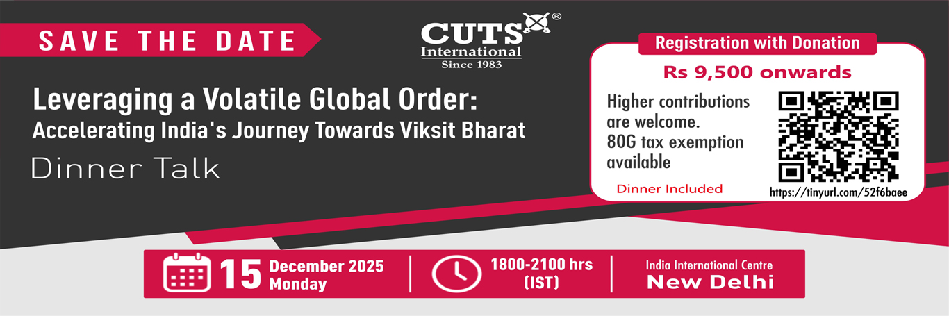 Dinner Talk for CUTS by Shashi Tharoor